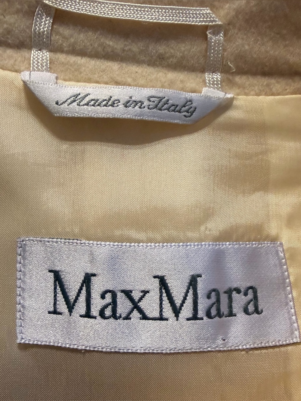MaxMara 100% Wool Cream Sweater Blazer - Size 10 - Picture 6 of 7